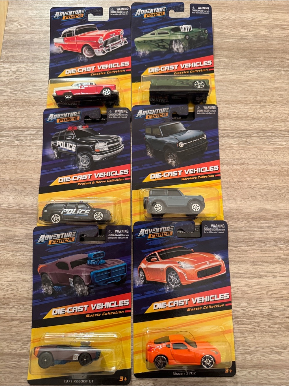 Adventure Force Die-Cast Vehicles. Set of 6 NEW